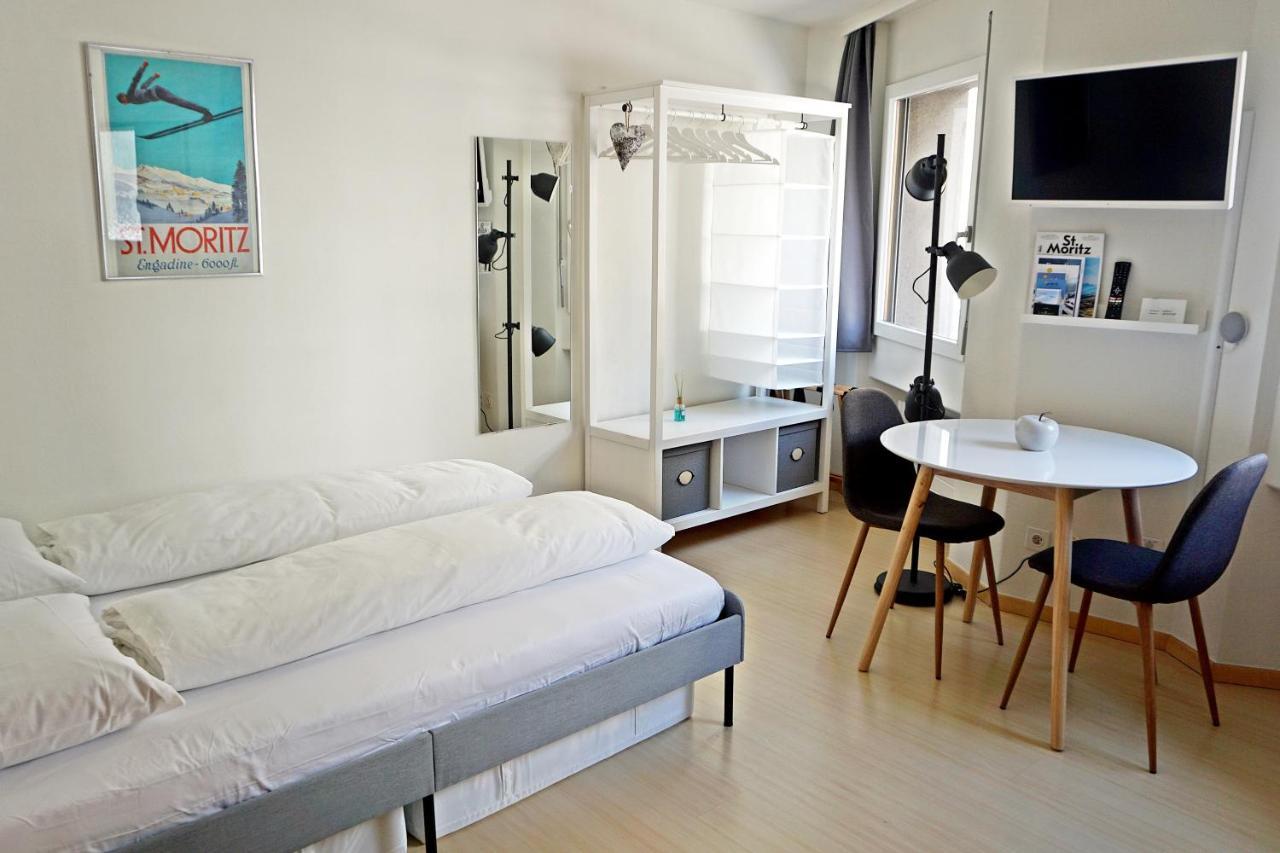 Charmantes, Gemuetliches Studio, Im Zentrum - C2 St. Moritz Bagian luar foto